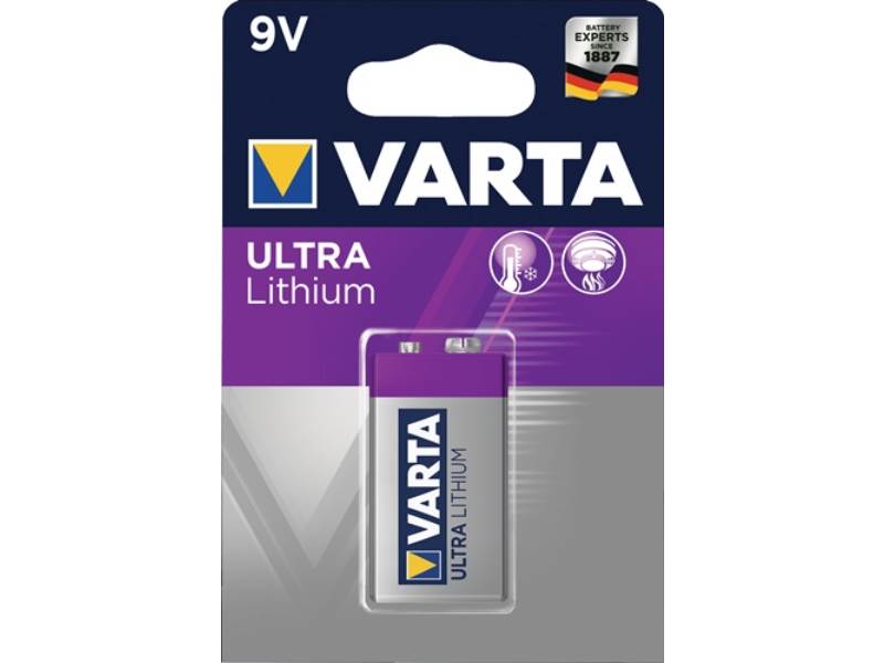 VARTA 06122 301 401 Batterie ULTRA Lithium 9 V 6LP3146 1150 mAh 6122