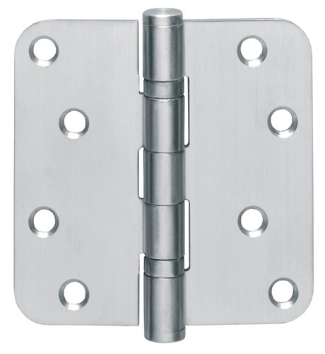 INTERSTEEL 0035.462530 Kugellagertürscharnier  Edelstahl abgerundet 76x76 mm DIN