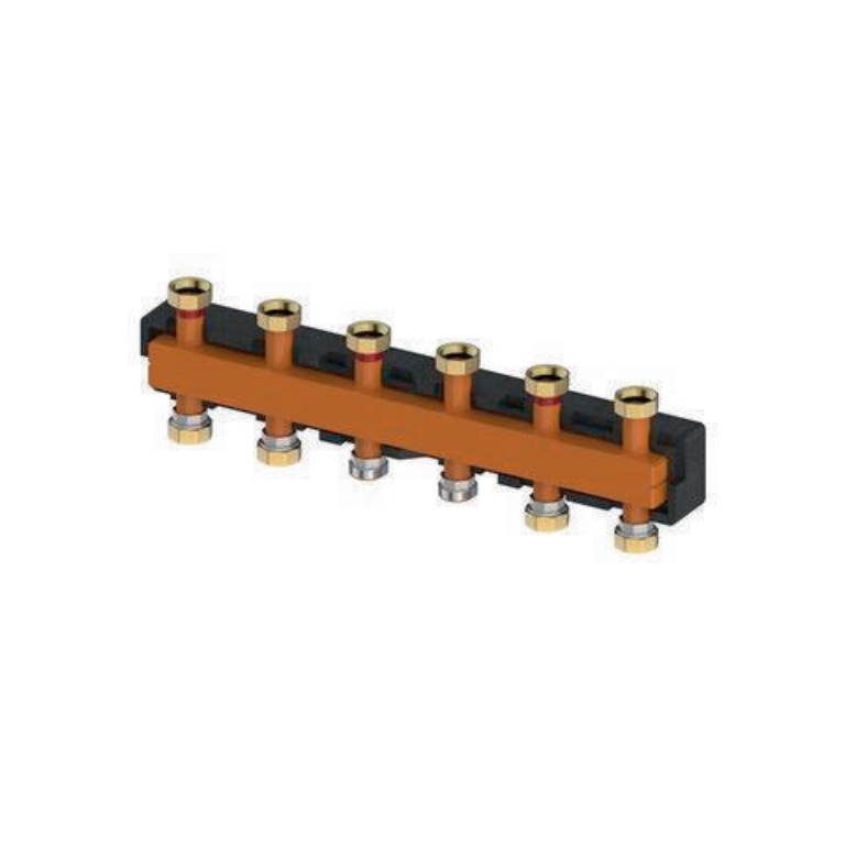 FLAMCO M66301.3 Verteilerbalken  bis 70 kW für bis zu 5 Heizkreise Standard bis