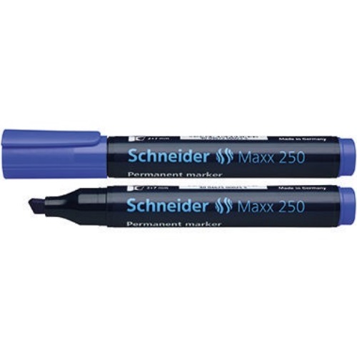 Schneider Permanentmarker Maxx 250 125003 2-7mm Keilspitze blau
