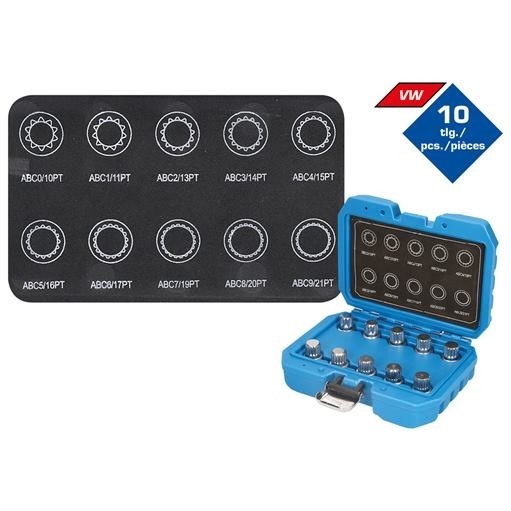 Brilliant Tools  BT691310 Felgenschloss-Sortiment für VW, 10-tlg.