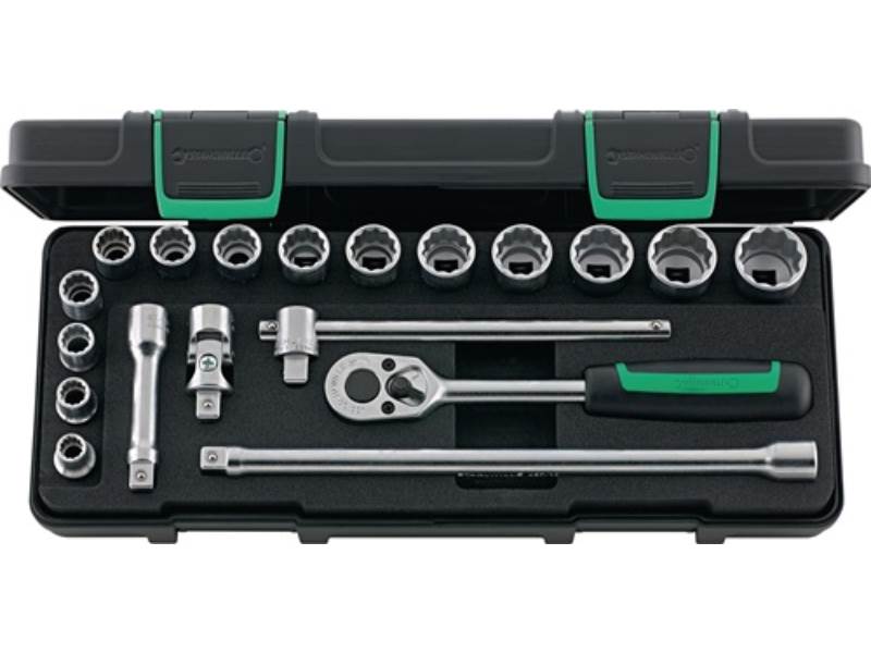 STAHLWILLE 96024132 Steckschlüssel-Satz 45/14/5i 19-teilig 3/8 '' Schlüsselweite
