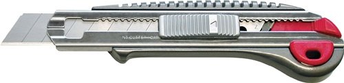 OLFA 489646 Cuttermesser  Klingenbreite 18 mm Länge 135 mm mit Drucktaster Ganzm