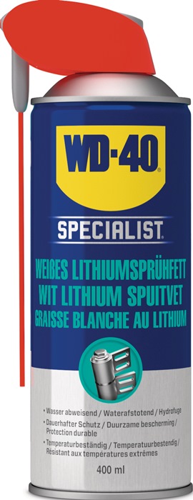 WD-40 SPECIALIST 49390/25NBA Lithiumsprühfett  400 ml cremefarben NSF H2