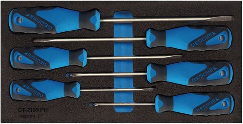 GEDORE 2309149 Werkzeugmodul 1500 CT1-2150 PZ 6-teilig  1/3-Modul Schlitz / PZD