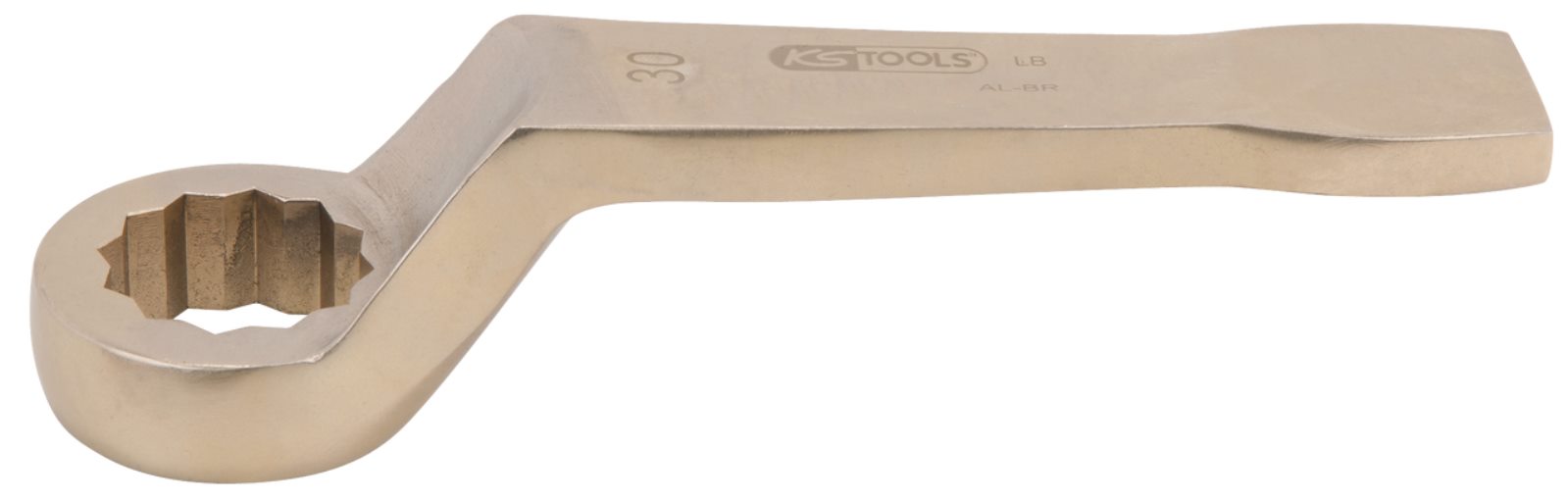 KS Tools 963.7851 BRONZEplus Schlag-Ringschlüssel gekröpft 100 mm