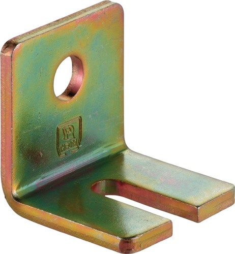 HELM 010421 Winkelbefestigung 104 W Profil 100 Stahl Stahl verzinkt, gelb