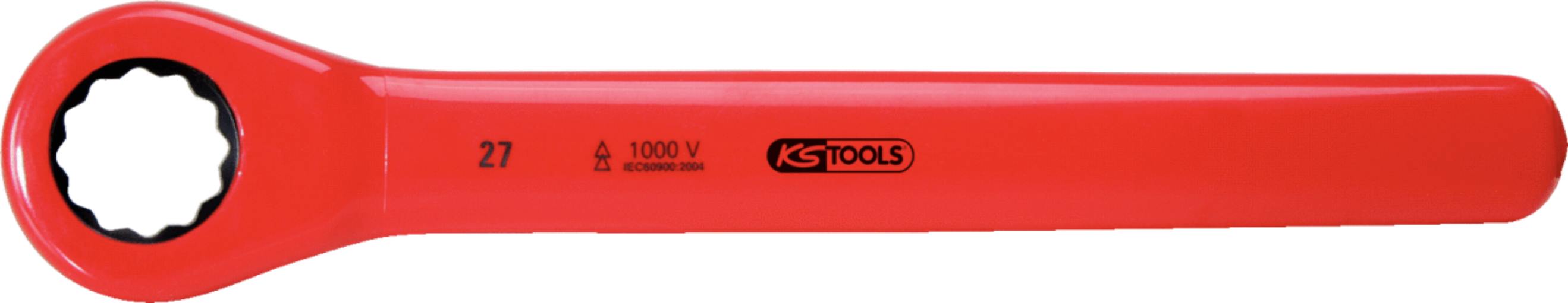 KS Tools 117.4219 Ratschenringschlüssel mit Schutzisolierung, 19mm