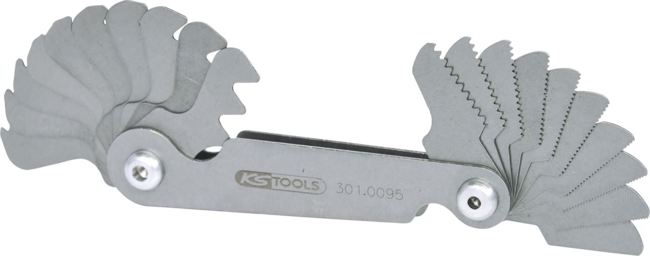 KS Tools 301.0095 Gewindelehre, metrisch, 20-tlg.