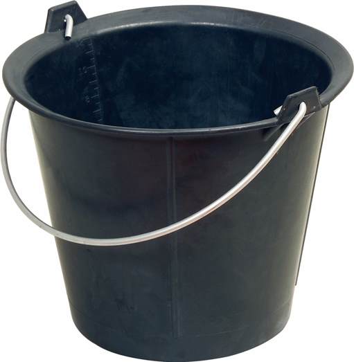 KS Tools 140.0038 Vollgummi-Eimer, 12 Liter, sehr elastisch