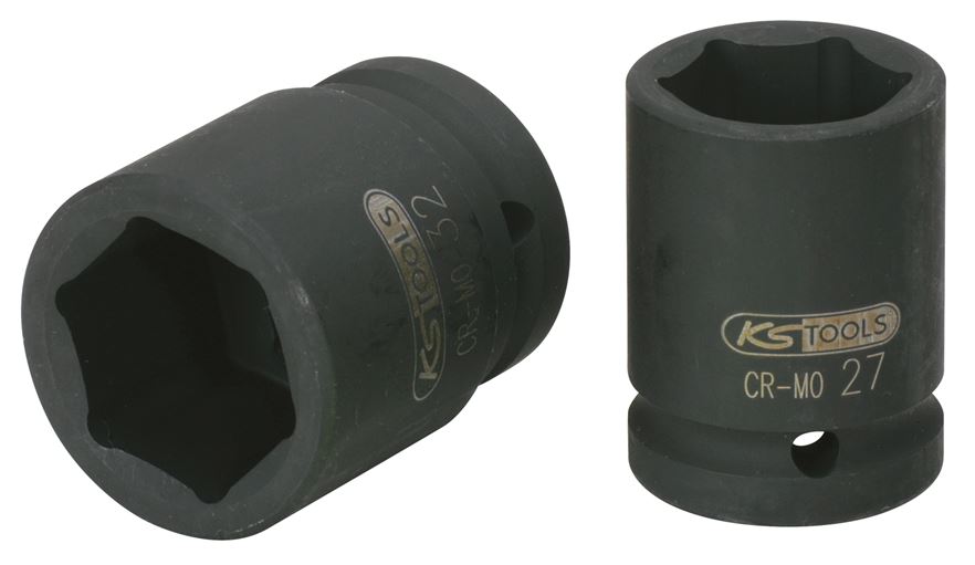 KS Tools 515.1391 3/4'' Sechskant-Kraft-Stecknuss, kurz, 1.1/8''