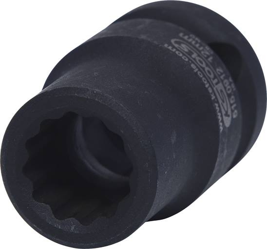 KS Tools 515.0912 1/2'' 12-kant-Kraft-Stecknuss, kurz, 12mm