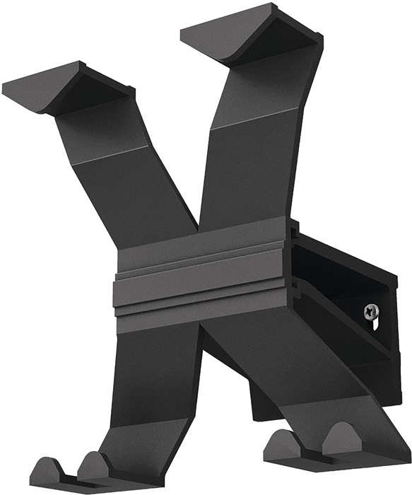 Wandgarderobe  Aluminium 4Haken Länge 170 mm