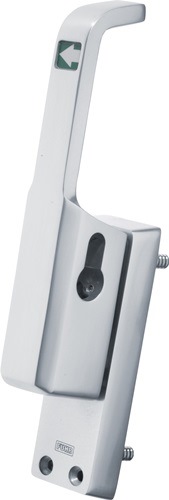 FUHR TP982RE Türtreibriegel 982 DIN rechts silber eloxiert Leichtmetall 23 mm Ru
