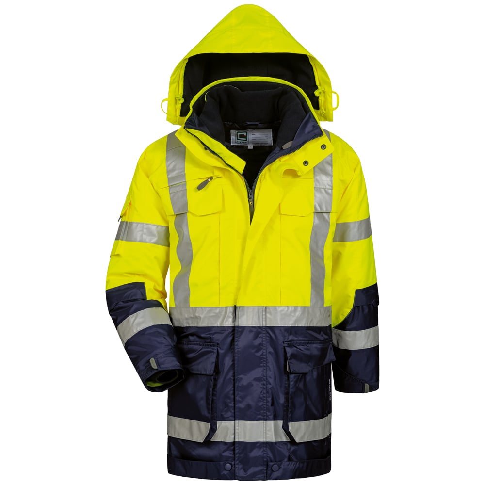 Gr .XL (58/60) *JEKYLL* WARNSCHUTZPARKA GELB/MARINE gelb *JEKYLL* HIGH VIS PARKA