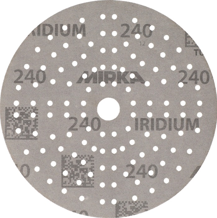 MIRKA 246CH09925 Haftschleifscheibe IRIDIUM Grip 121L 150 mm Körnung 240 für Hol