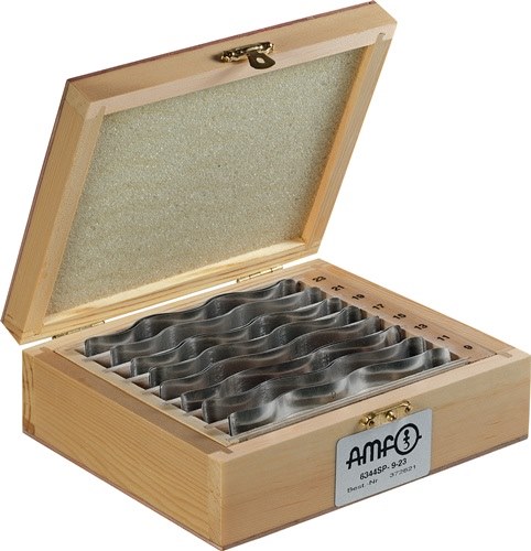 AMF 372821 Parallelunterlagen-Satz Nr. 6344SP Inhalt 8 Paar Größe 9-23 wellenför