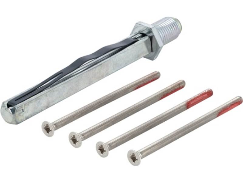HOPPE 11523615 Befestigungs-Set Sertos® FS-K/G 65-70 mm M4 x 75 Vierkant 9 x 90