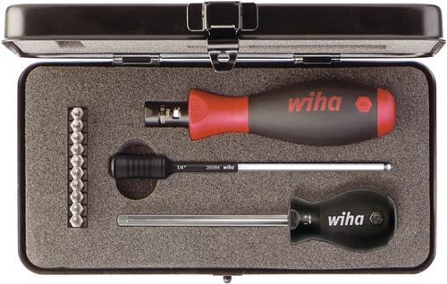 WIHA 26893 Drehmomentschraubendreher-Satz 2852 S10 13-teilig 1-5 Nm einstellbar