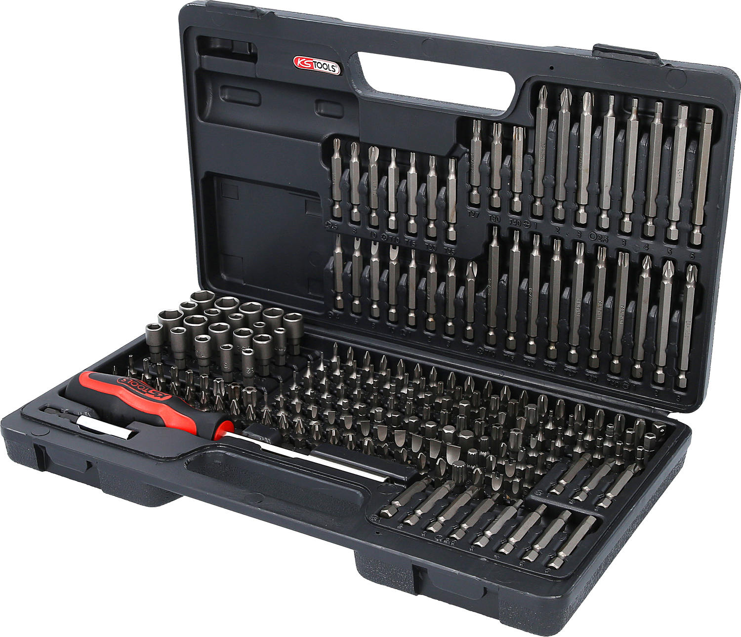 KS Tools 911.2008 1/4'' CLASSIC Bit-Satz, 208-tlg.