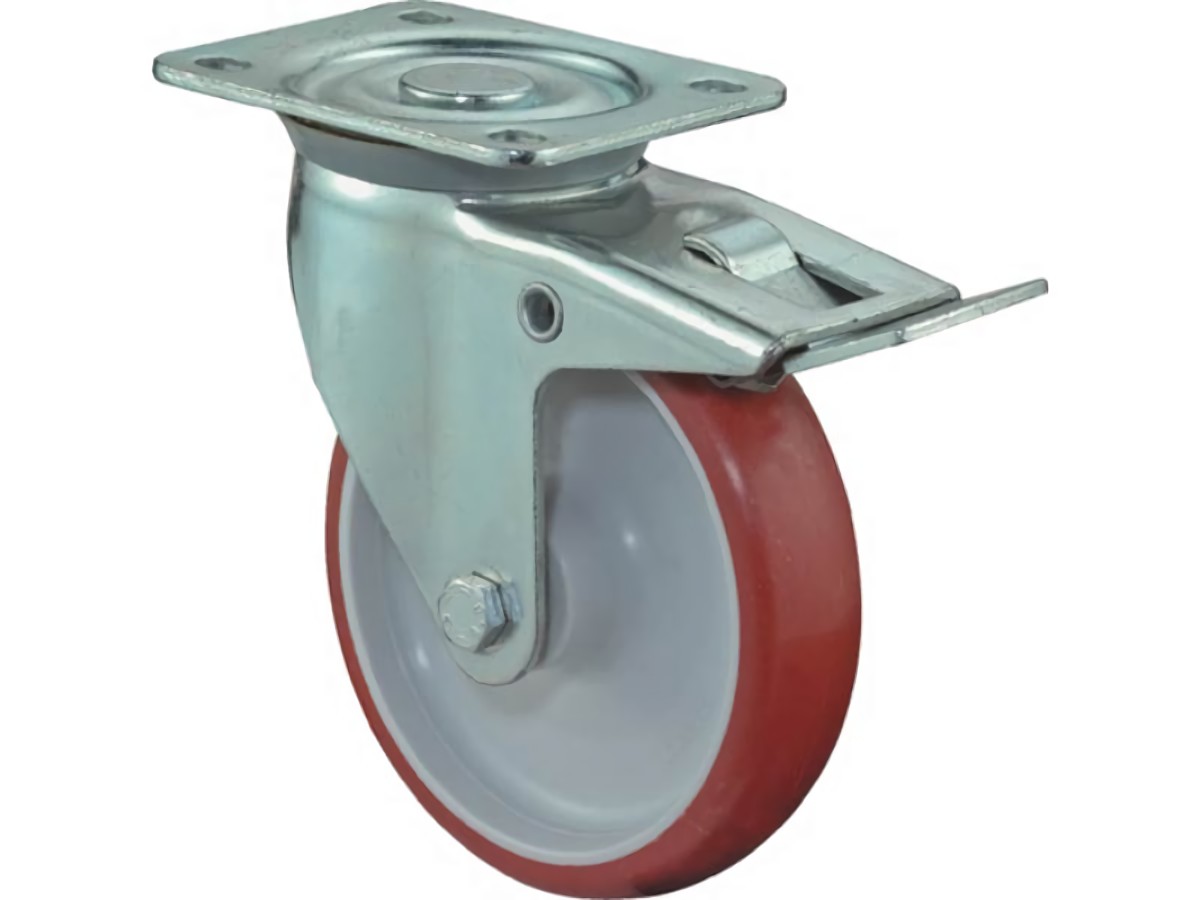 BS ROLLEN L420.B31.200 Lenkrolle  Rad-Ø 200 mm Tragfähigkeit 300 kg mit Totalfes