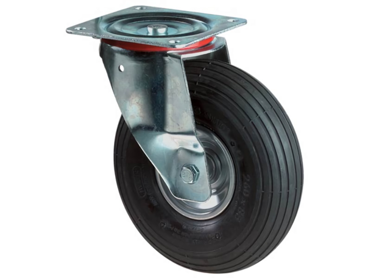 BS ROLLEN L400.C90.260 Luftrad  Rad-Ø 260 mm Tragfähigkeit 130 kg Lenkrolle mit