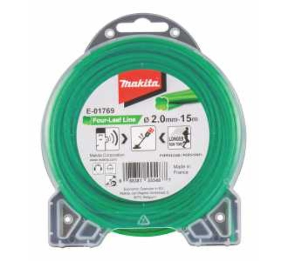 MAKITA E-01769 Mähfaden Four Leaf 2,0mmx15m Zubehör
