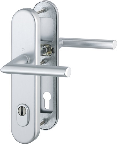 HOPPE 3666465 Schutzgarnitur Stockholm 1140/3332ZA/3410 Aluminium F1 92 mm 66-76