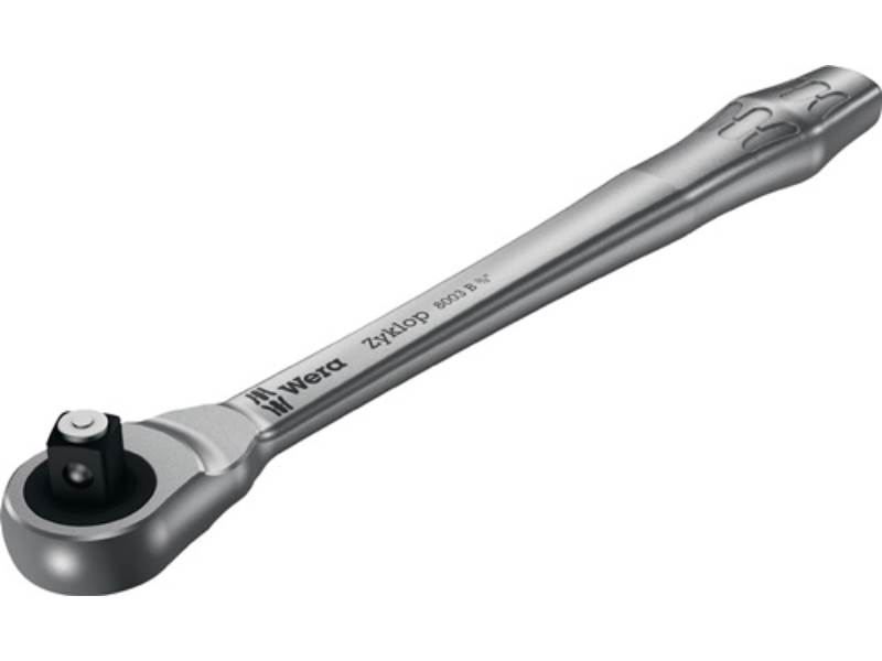 WERA 05004033001 Durchsteckknarre Zyklop Metal push 3/8 '' 38 Zähne Länge 222 mm