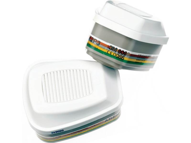 3M 7100104327 Gas- und Kombifilter 6099 A2 B2 E2 K2 Hg P3R + Formaldehyd EN 1438