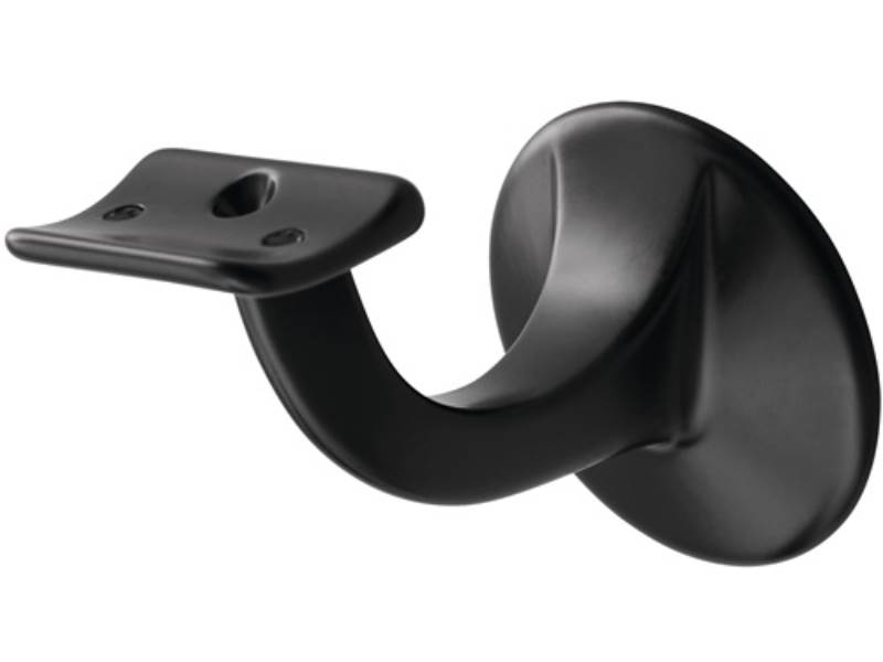 HERMETA 3501-70E Handlaufträger 3501 Aluminium schwarz kunststoffbeschichtet Dur