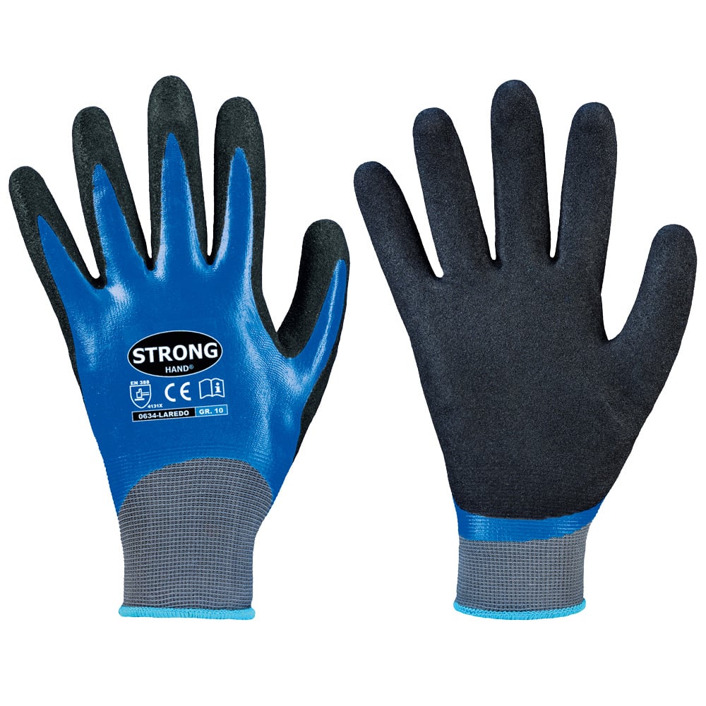 Gr .8 *LAREDO* STRONGHAND® HANDSCHUHE grau *LAREDO* STRONGHAND® GLOVES,