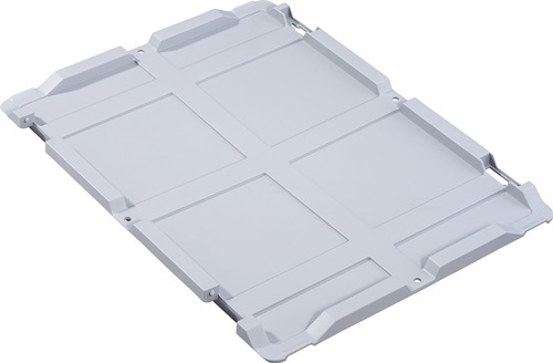 ALLIT 456791 Scharnierdeckel  PP L400xB300mm grau für Transportstapelkasten