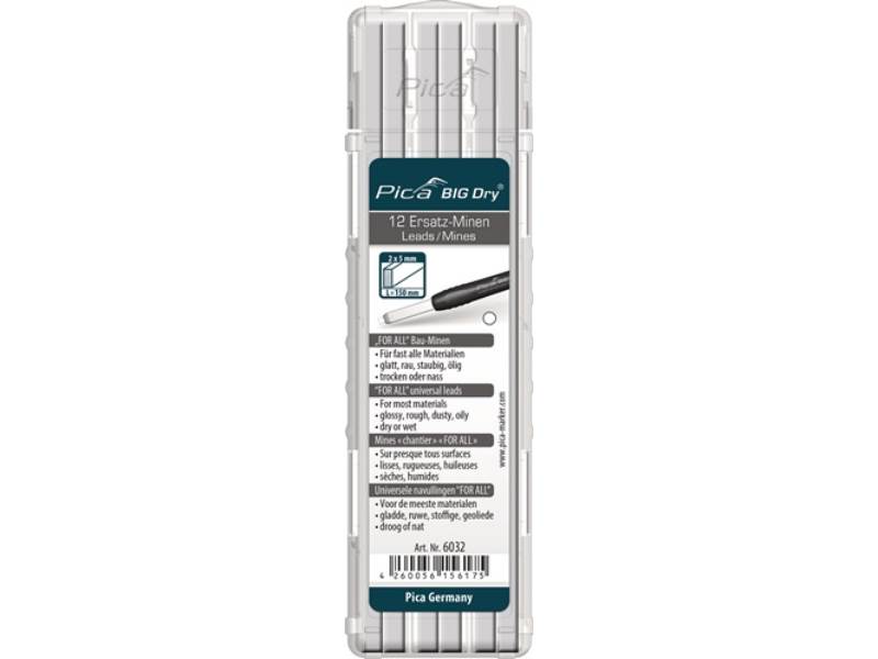 PICA 6032 Minen-Set Pica BIG-Dry 12x weiß universell