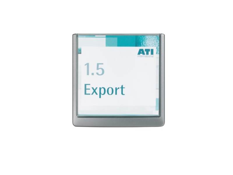 DURABLE 486237 Tür-/Infoschild  B149xH148,5mm Sichtfenster Plexiglas Rückenteil