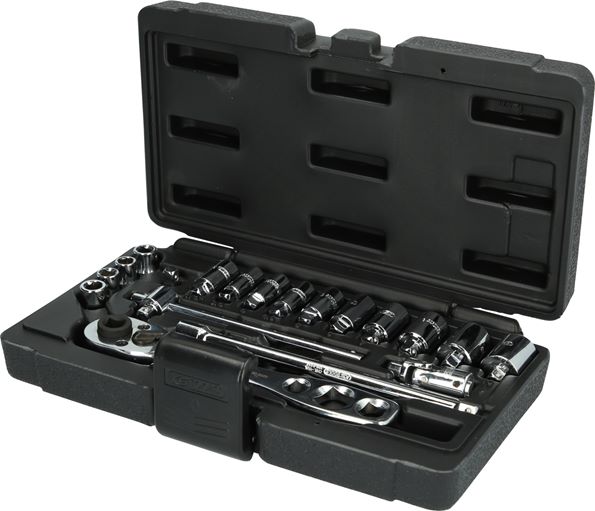 KS Tools 130.0300 Kälte-Klima-Steckschlüssel-Satz, 19-tlg.