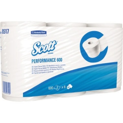 SCOTT Toilettenpapier 8517 2lagig 600Blatt weiß 6 Rl./Pack.