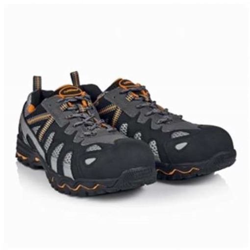 RUNNEX® S1 Sicherheitshalbschuhe LightStar schwarz/grau/orange, 5120_40 Gr.40