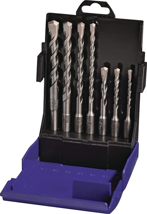 TECWERK  Hammerbohrer-Satz SDS-Plus 7-teilig SDS-Plus Kunststoffbox