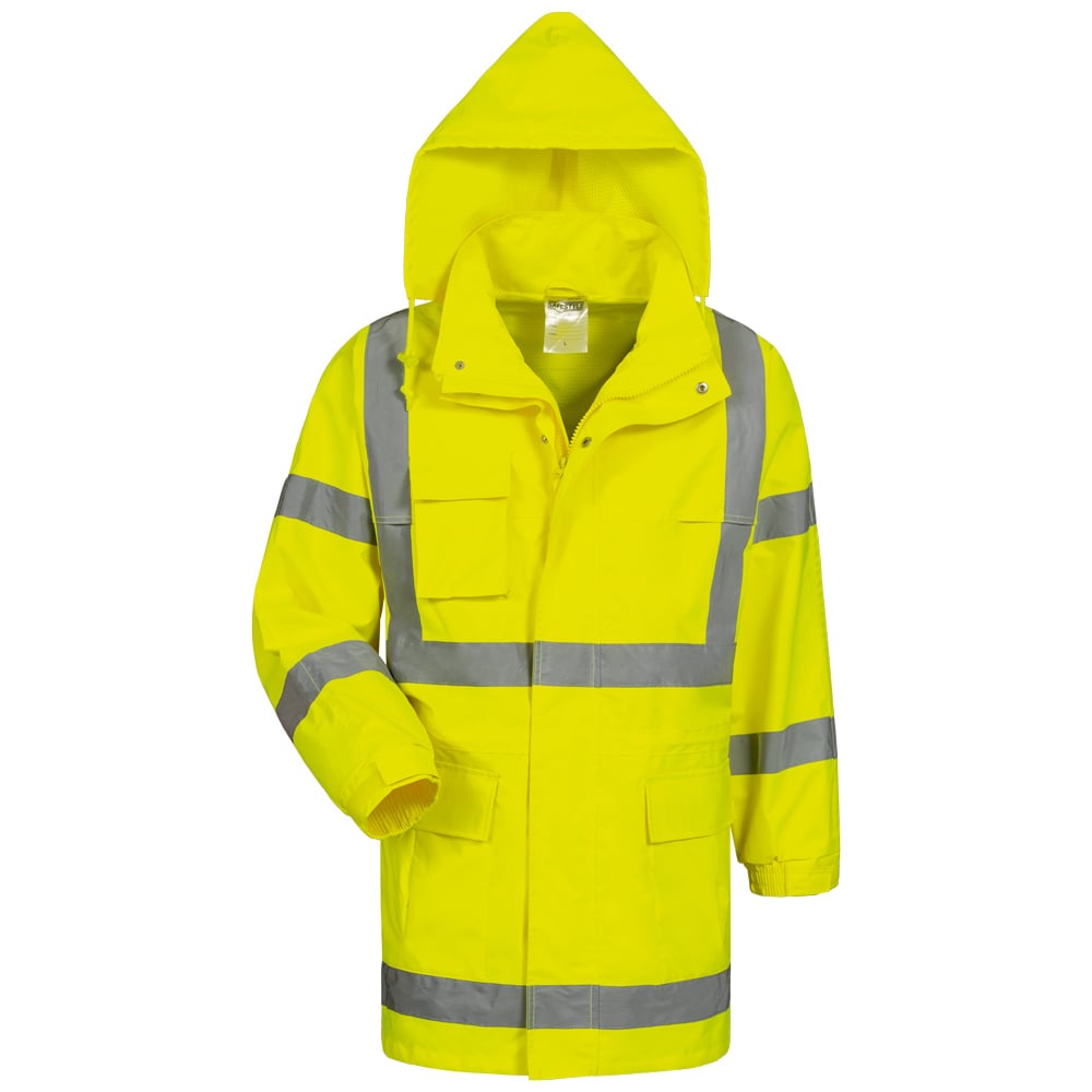 Gr .3XL (66/68) *MARC* WARNSCHUTZ-JACKE GELB gelb *MARC* HIGH VIS JACKET, YELLOW