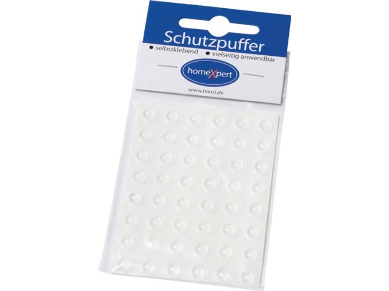 Schutzpuffer 6,4 mm Kunststoff transparent Linse selbstklebend