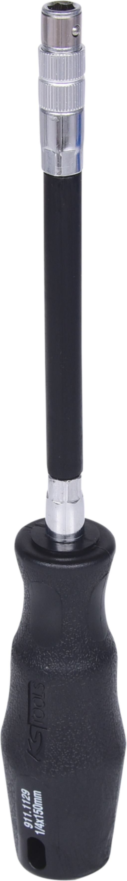KS Tools 911.1129 1/4'' ERGOTORQUE Bit-Schraubendreher flexibel, 200mm