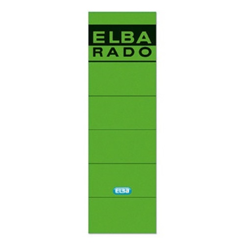 ELBA Ordneretikett 100420948 breit/kurz sk grün 10 St./Pack.