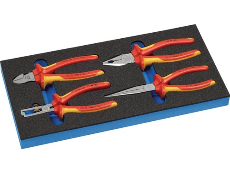 KNIPEX S4000871294 Werkzeugmodul  4-teilig 1/3-Modul VDE-Zangensatz