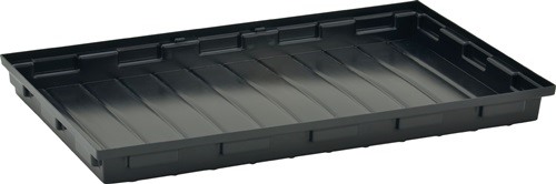 CEMO 8076 Regalwanne  L980xB600xH85mm Polyethylen schwarz ohne Gitterrost 30 l