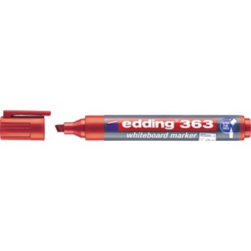 edding Whiteboardmarker 363 4-363002 1-5mm Keilspitze rot