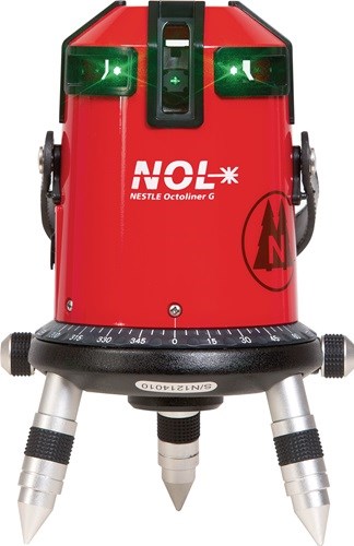 NESTLE 16114001 Kreuzlinienlaser OCTOLINER G 50 (120 m. Empfänger) m ± 1,5 mm/10