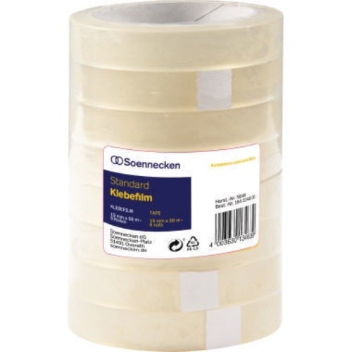 Soennecken Klebefilm 5848 19mmx66m transparent 8 St./Pack.