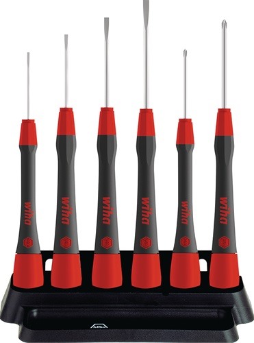 WIHA 42990 Feinmechanikerschraubendreher-Satz 260 PK 601 6-teilig Schlitz/PH