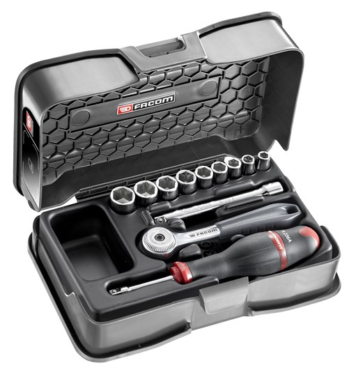 Facom R.151-1P6 Steckschluessel-Set 1/4 R.151B, 12-tlg